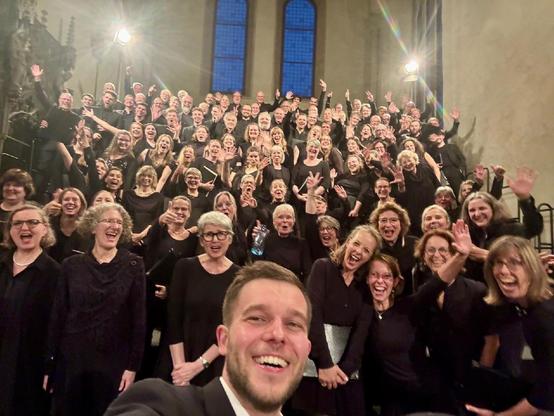Selfie mit Nico Köhs und Chor