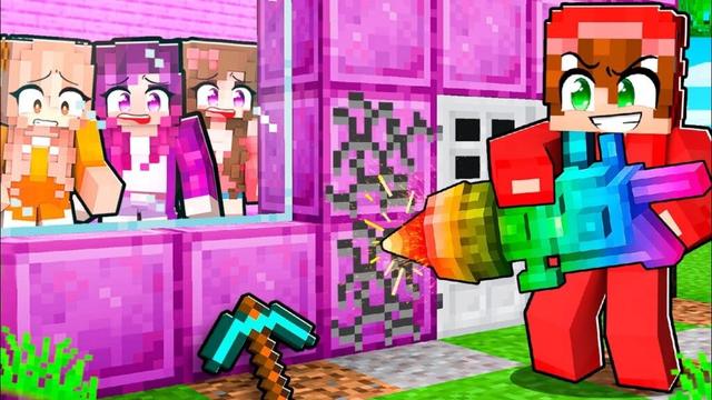 7 Formas de Entrar en la BASE SECRETA de LAS CHICAS en Minecraft!