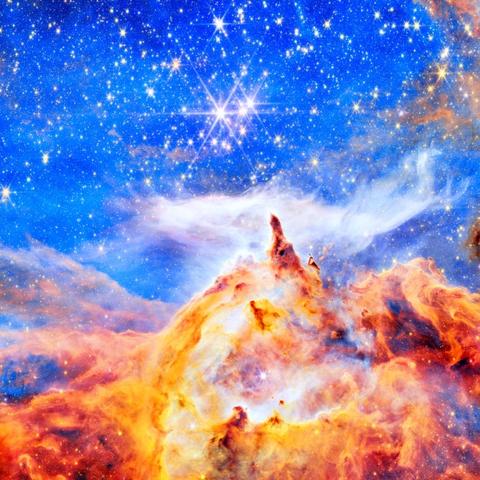 Vislumbre brilhante do nascimento das estrelas
