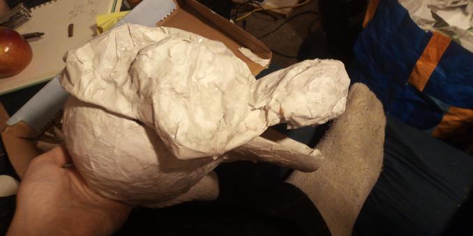 Left side view of puppet