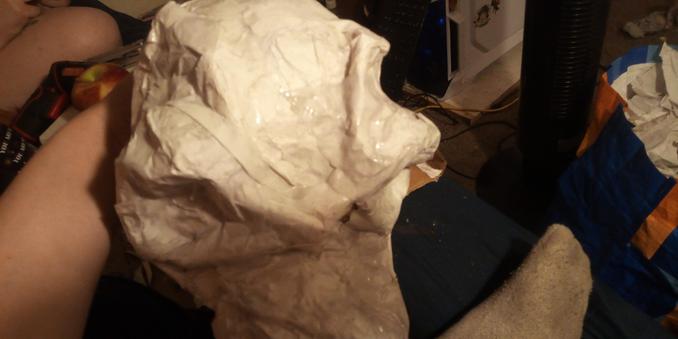 Top down view of puppet