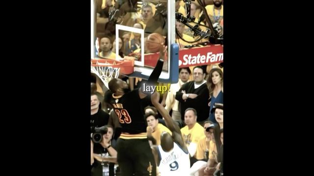 LeBron on his Most ICONIC Block 😳🏀