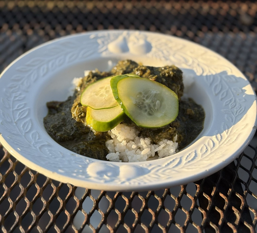 A plate of the salad that we served this past Wedneday evening.