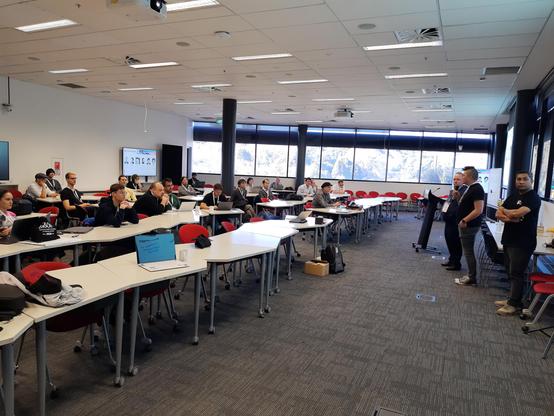 VISSOFT room, starting session