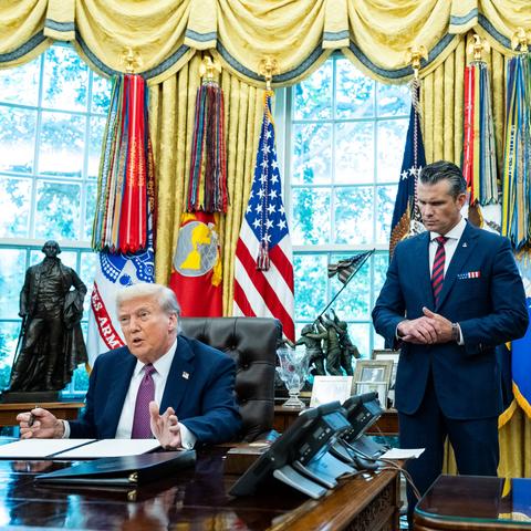 President Trump signed an executive order on Friday to change the name of the Defense Department to the Department of War. Without congressional approval, the new name will be only ceremonial.