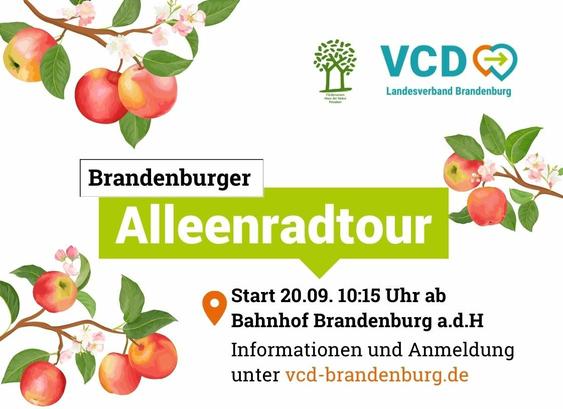 Start am 20.09. um 10:15 Uhr ab Bahnhof Brandenburg an der Havel Länge: zirka 30km Dauer: bis zirka 16 Uhr