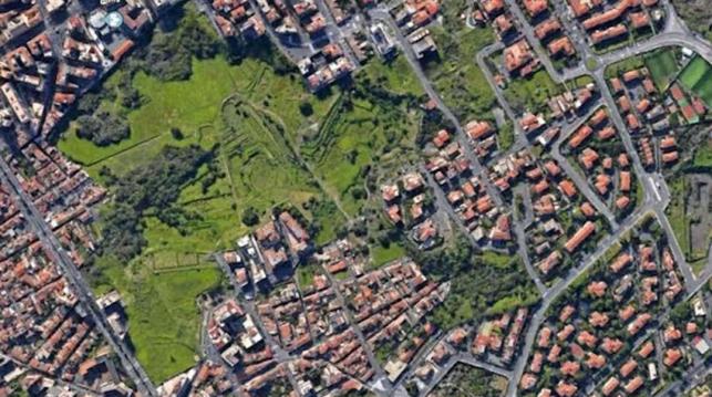 mappa dell'area di Cibali