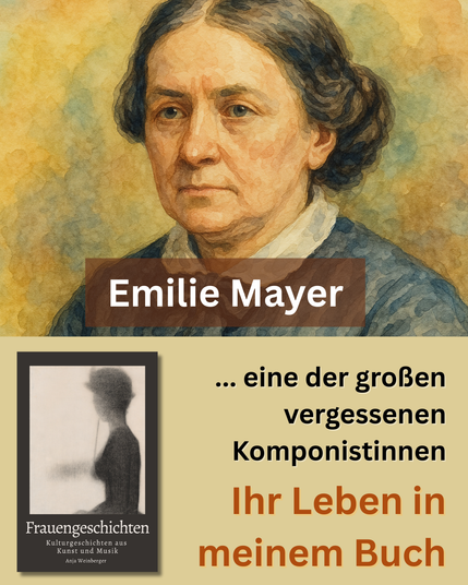 Portrait einer älteren Dame und Buchcover der Frauengeschichten