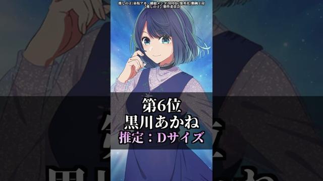 思わず興奮してしまう大きさランキング【推しの子編】 #shorts  #推しの子