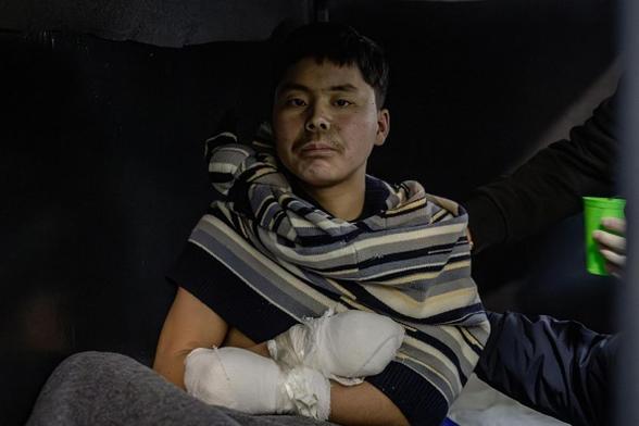 Un soldado norcoreano capturado por Ucrania, en una imagen de archivo. (Anadolu via Getty Images)