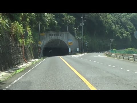 【車窓】国道191号、安野トンネル　（安芸太田町 2025.8.13-14)
