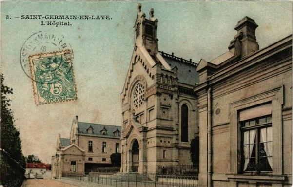 Saint-Germain-en-Laye - L'Hopital à #SaintGermainenLaye (#Yvelines)  #CartePostaleAncienne 👉 https://cartorum.fr/carte-postale/131635/saint-germain-en-laye-saint-germain-en-laye-lhopital