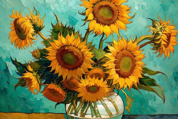 Prompt:  Vase with Fifteen Sunflowers by Vincent van Gogh, AI model EventHorizonPictoXL (Model ID 1733953), hashtags include #AIGenerated, #Ollama, and #EventHorizonPictoXL.  Kabyle Language, AI model RealCartoonXL (Model ID 125907), hashtags include #AIGenerated, #Ollama, and #RealCartoonXL. ,  HD, sharp focus, stunningly beautiful, Macro Photography, close-up, macro 100mm, macro photography

Negative prompt: verybadimagenegative, bad_prompt_version2-neg, easynegative, FastNegativeV2, ugly, deformed, noisy, blurry, low contrast, extra eyes, bad eyes, ugly eyes, imperfect eyes, deformed pupils, deformed iris, cross-eyed, poorly drawn face, bad face, fused face, ugly face, worst face, unrealistic skin texture, out of frame, poorly drawn hands, cloned face, double face, blurry, bad quality

Text model: qwen2.5

Image model: CHEYENNE