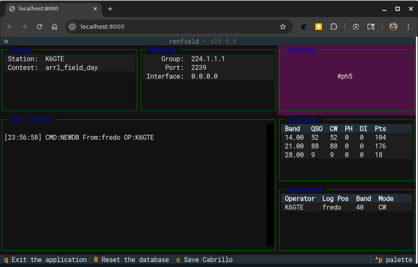 Shows a web interface for Renfield.