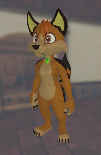 A toony Kay model in Critter Cove
