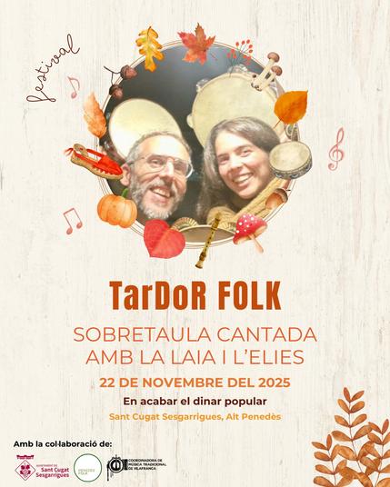Festival TarDoR FOLK: Sobretaula Cantada amb Laia i Elies