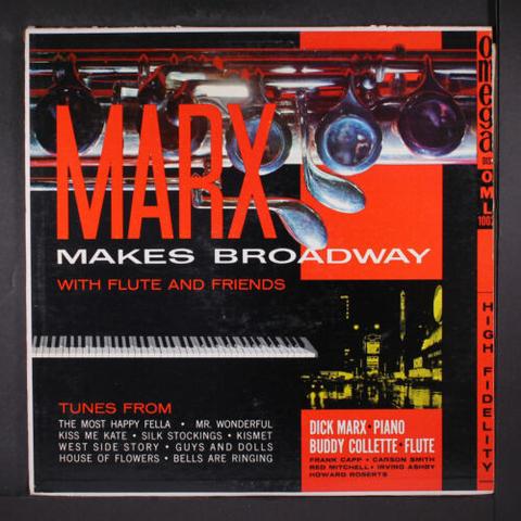 Marx Makes Broadway by Dick Marx, released on Omega Disk in 1958.