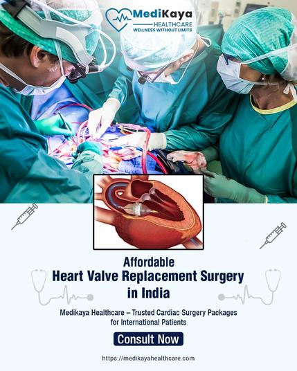 Discover world-class heart valve replacement surgery in India. MediKaya Healthcare
 ensures free online consults, cost estimates, and end-to-end patient support.