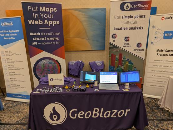 GeoBlazor booth at VSLive San Diego