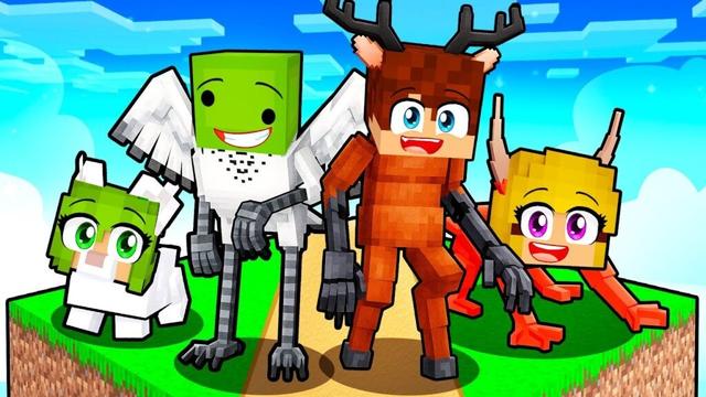 JESTEŚMY POTWORAMI z 99 NOCY na JEDNYM CHUNKU w Minecraft!