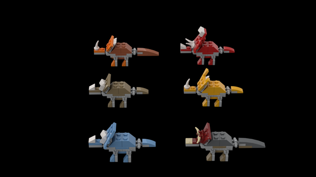 all the ceratopsian builds