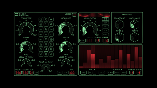 Flechtwerk Pro plugin window.
