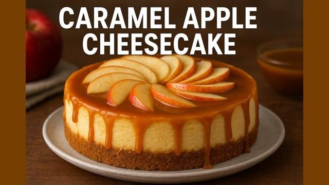 Caramel Apple Cheesecake, or Apple Drizzle Dream Cheesecake!
