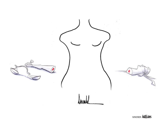 Cartoonist Ann Telnaes has struck pure gold in her editorial statement on the lewd Trump Hearts Epstein card just released for public view. She now publishes on Substack having resigned from WAPO.