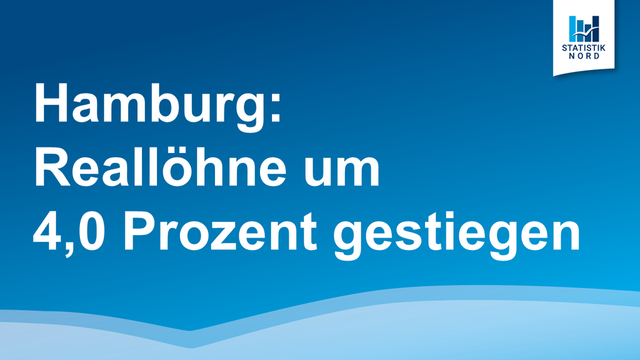 Hamburg: Reallöhne um 4,0 Prozent gestiegen