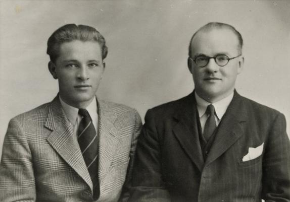 Philip Burton with Richard in the 1940s @ Richard Burton Archives at Swansea University.