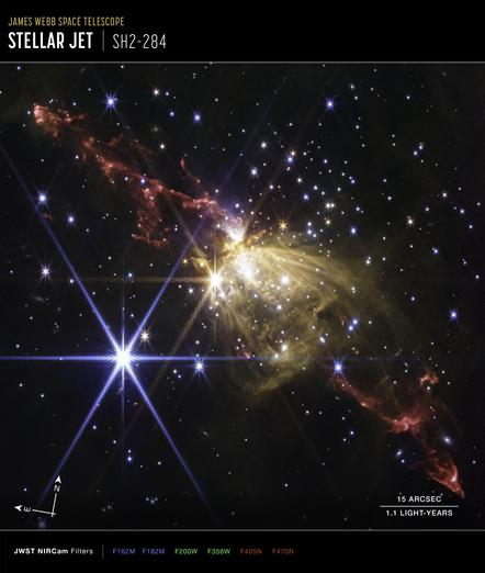 Stellar_jet_in_Sh2-284_(NIRCam_image,_annotated)_(54778129331).jpg