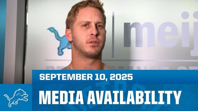 Detroit Lions players meet with the media | September 10, 2025