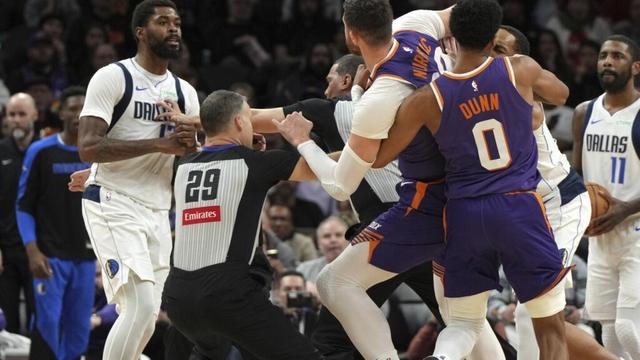 Dallas' Naji Marshall gets 4-game suspension, Phoenix's Jusuf Nurkic is banned 3 games for fight