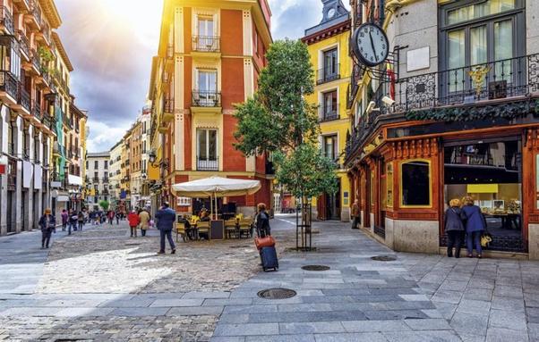 Una calle de Madrid.