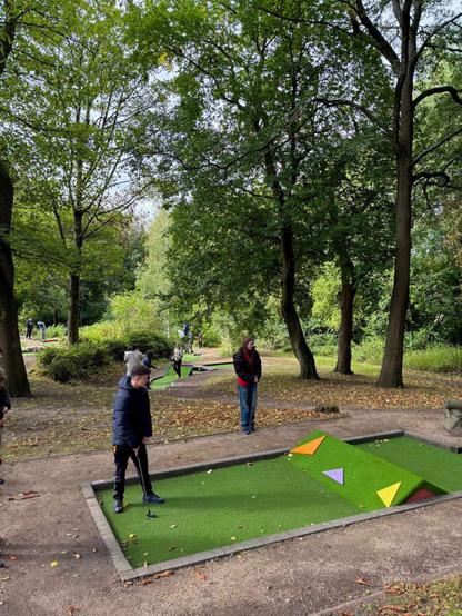Refurbished crazy golf course swings into action at Stamford Park - Not Really Here Group