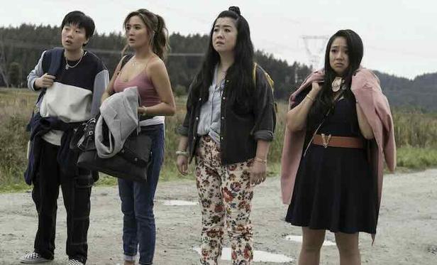 Sabrina Wu, Stephanie Hsu, Ashley Park, and Sherry Cola in Joy Ride © Lionsgate