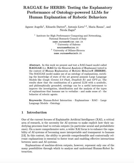Paper on RAG by Antonio Lieto et al.