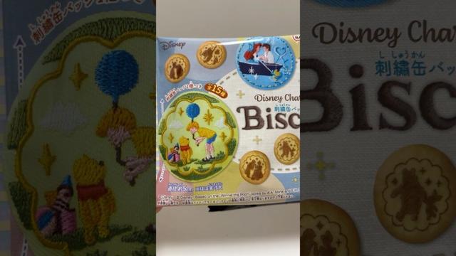 Disney Characters Embroidery Tin Badge Biscuit Unboxing #shorts