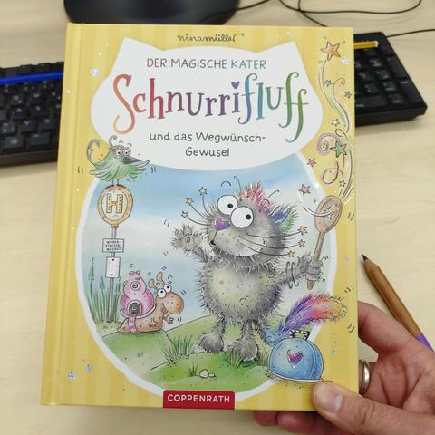 foto des buches "der magische kater schnurrifluff und das wegwünsch-gewusel"