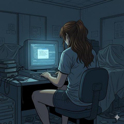 Marta al Computer