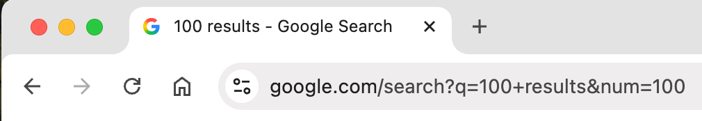 Google dropping support for showing 100 results on the page with the URL parameter &num=100