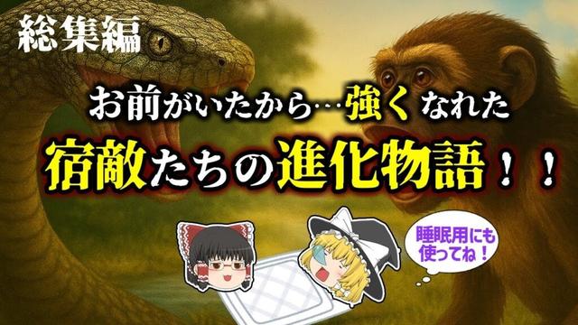 【睡眠用・ゆっくり解説】“宿敵”が進化を加速させた！？驚きの生物進化ドラマ4選！【広告最初のみ　途中広告なし】