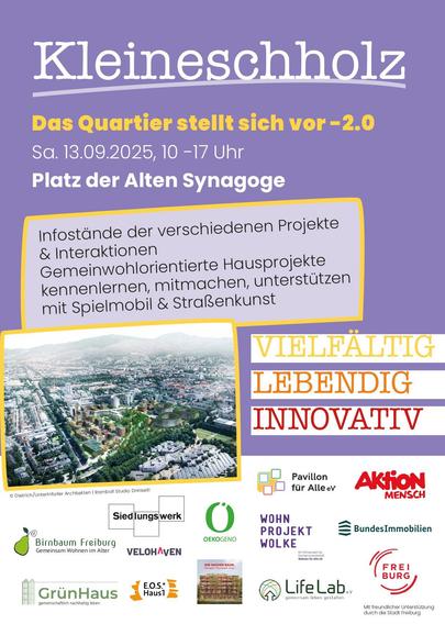 Flyer zur Kleineschholz-Messe am 13.9. von 10-17 Uhr auf dem Platz der alten Synagoge