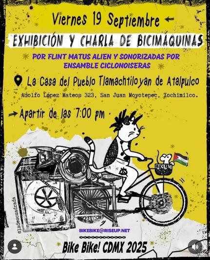 exhibición y charla de bicimaquinas