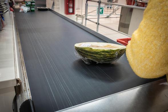 La cinta de una caja de un supermercado. (Getty Images)