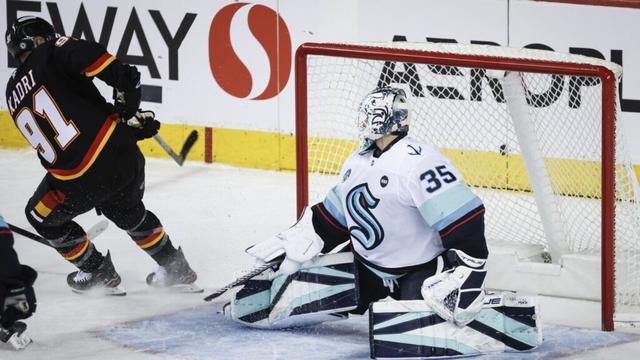 Flames beat Kraken 4-3 in OT on Kadri's 2nd goal of game