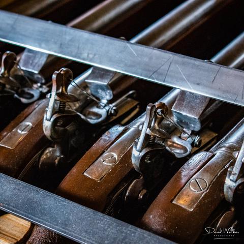 Flintlock rifles on HMS Victory