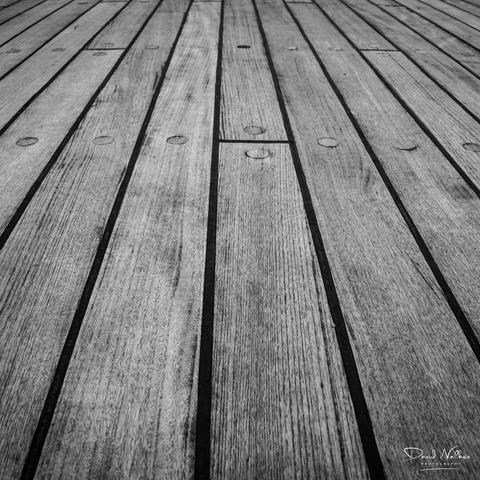 Toe the line - deck planking on HMS Victory