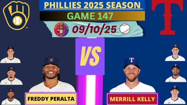Milwaukee Brewers @ Texas Rangers Live Play-By-Play（09-10-25）#Phillies #Brewers