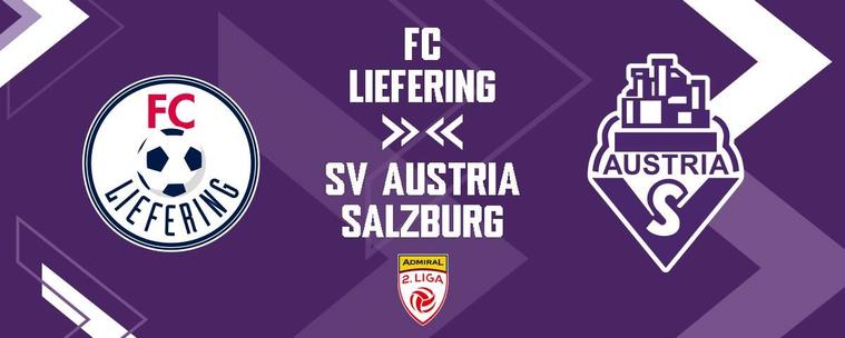 Banner für den Spieltag: 
Sonntag trifft die Austria aus Salzburg in der zweiten Liga in Österreich auf Red Bull / den FC Liefering